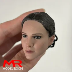 BH162 1/6 Scale Natalie Portman Head Sculpt PVC Head Carving Model Fit 12'' Female Soldier Action Figure Body Dolls