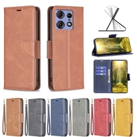 Solid Color Lambskin Leather Case For Huawei Mate30 Lite 30 60 Pro Plus Nova 3i 3E 4E 5i 8i 9 Enjoy 7S 8Plus Flip Wallet Cover