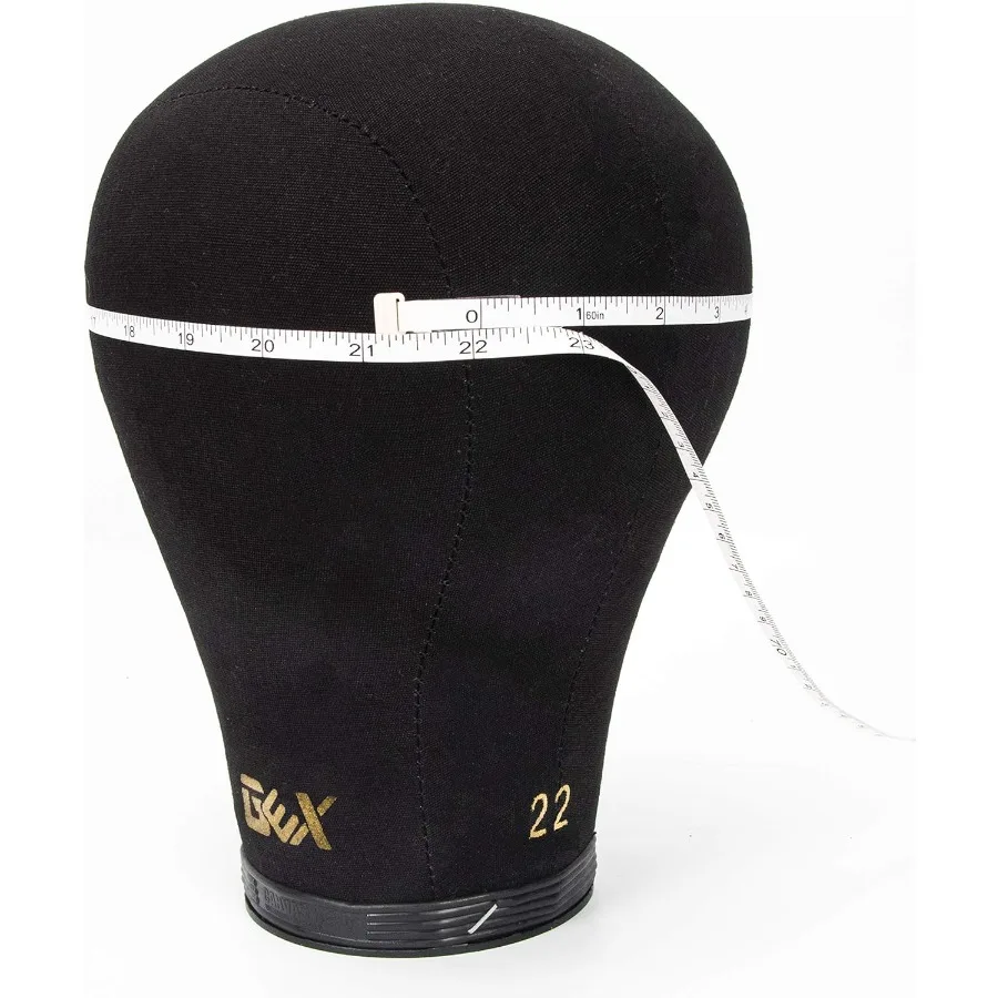 GEX 2024 قماش الفلين شعر مستعار كتلة المعرضة رئيس لصنع شعر مستعار تجفيف التصميم عرض مع الجدول C المشبك حامل حامل أسود 22 Id