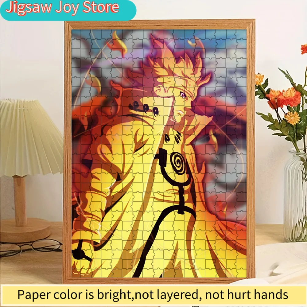 

Anime Naruto Uzumaki Six Paths Sage Mode Paper Jigsaw Puzzle, Fiery Ninja Art Paper Puzzle, Collectible Educational Toy Gift For