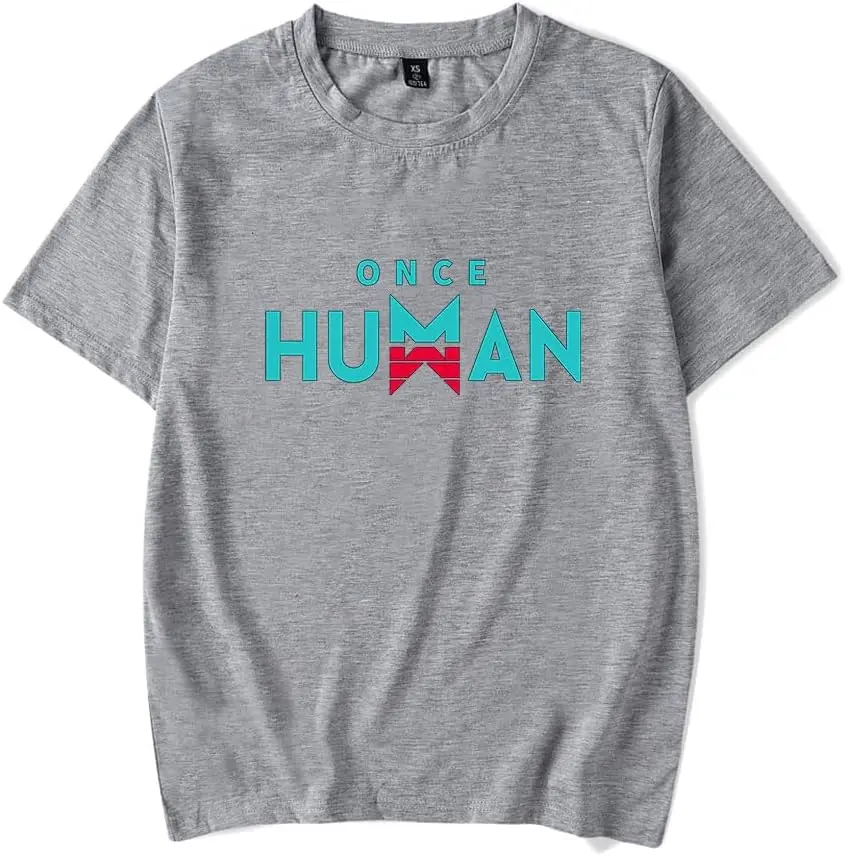 Hot Game Once Human T-shirt Merch Men Short Sleeve Women Caseoh Game Tee Unisex