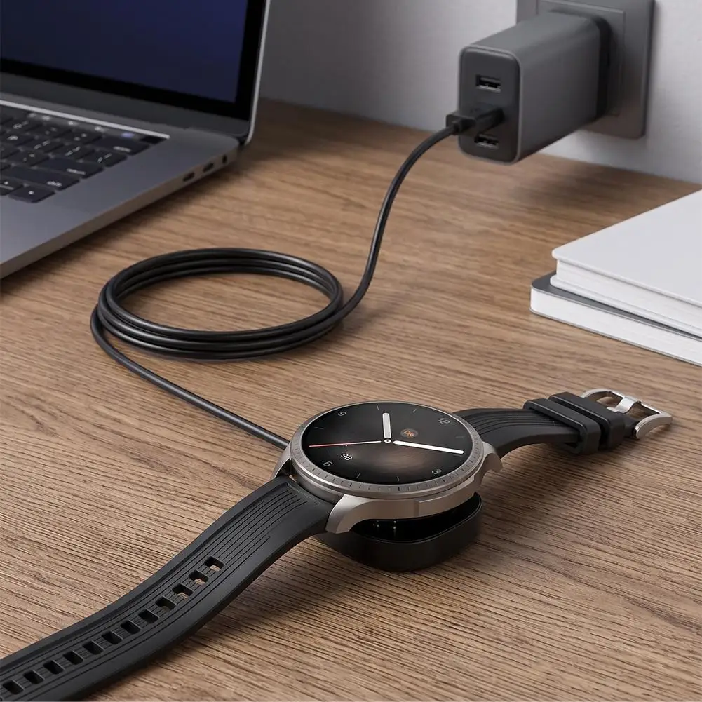 For Amazfit T Rex 3 Magnetic Charging Cable Dock Balance 2 Helio Strap Cheetah Pro Smartwatch Charger 100cm PVC Wire view 2