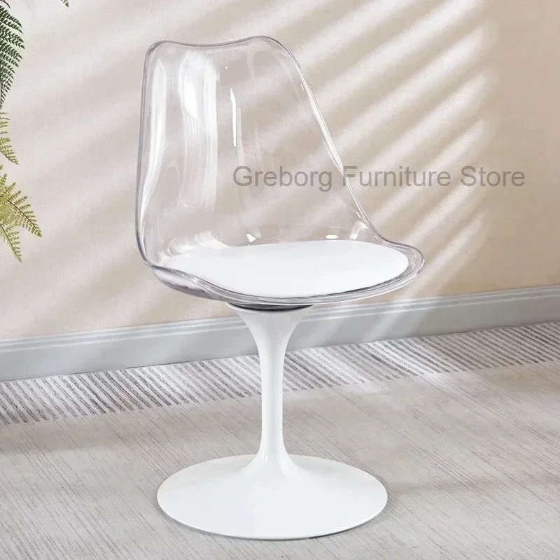 

Nordic Modern Chairs Living Room Relaxing Transparent Luxury Designer Lounges Chair Individual Sedie Cucina Home Furniture