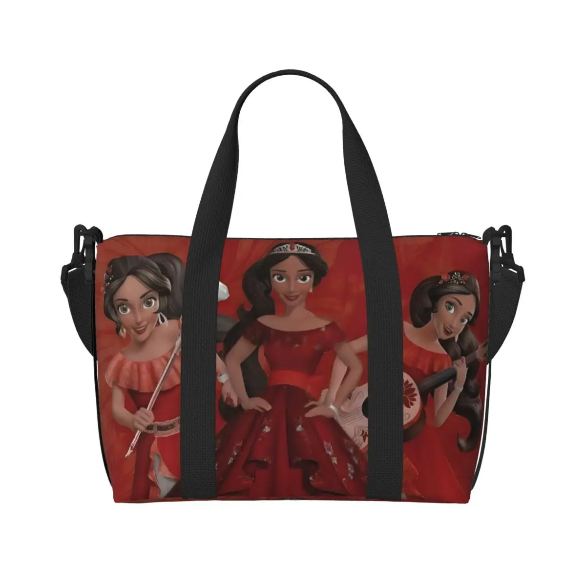 

Пользовательские Elena Of Avalor аниме Kawaii пляжная сумка-тоут для женщин милый мультфильм с большим отделением для спортзала пляжные дорожные сумки