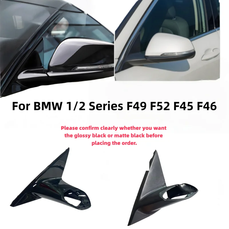 

For BMW 1/2 Series F49 F52 F45 F46 Black Front Window Triangle Trim Plate Side Mirror Garnish Cover Panel Mirror Base Holder