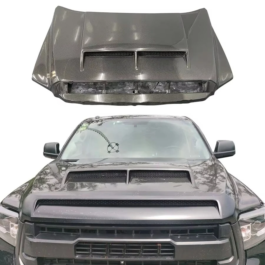 

Carbon Fiber Hood for Tundra 2014-2019 Heat Dissipation Bonnet Accessories Body Kits