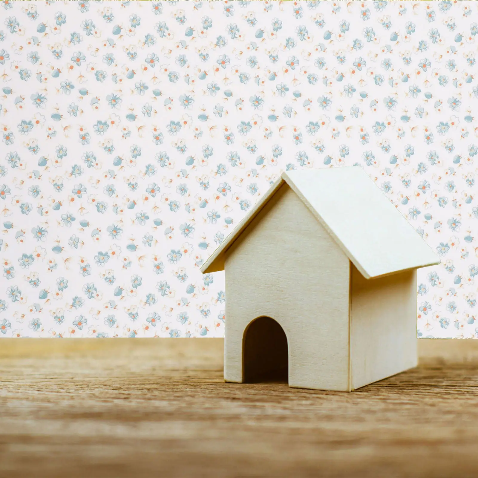 

5 Sheets Mini Wall Stickers for Dollhouse Living Room Bedroom Bathroom TV Wall Entrance Hallway Closet Doors