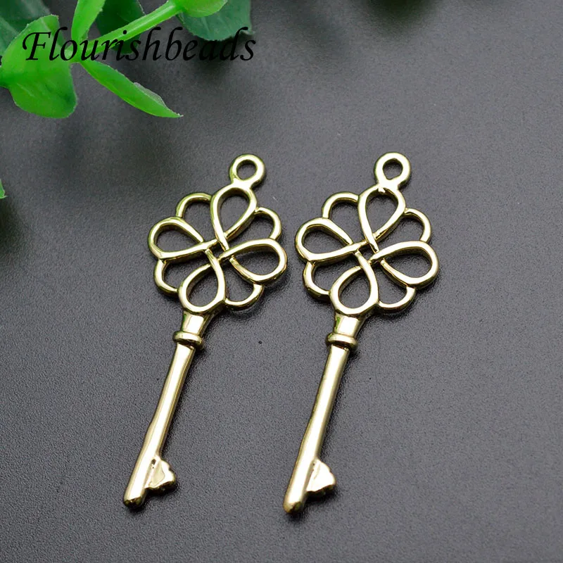 Unique Quality Gold Color Vintage Metal  Key Pendant Charms for Women Handmade DIY  Necklace Jewelry Making 30pcs