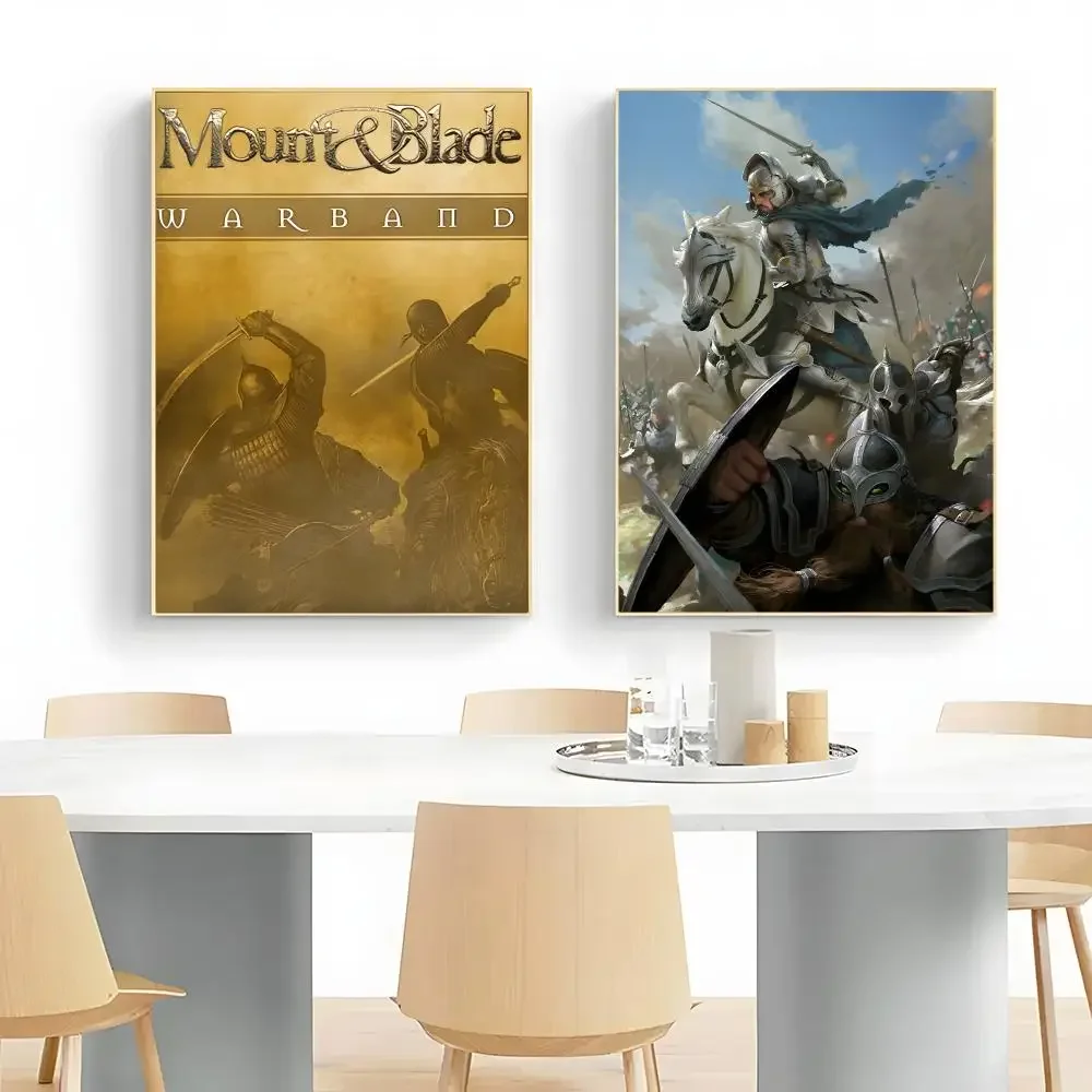 Strategy Game M-Mount And Blade Poster Frameless Peel-and-Stick Removable Wall Art Print
