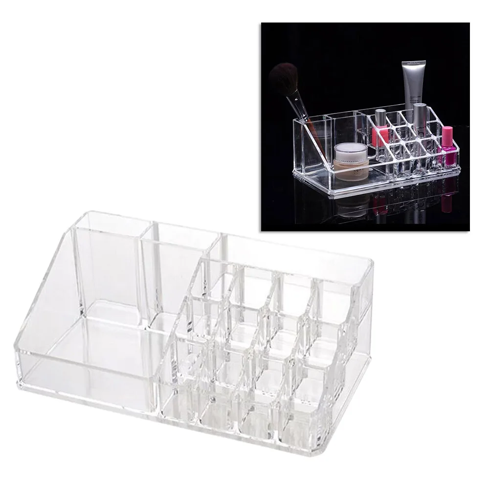 Praktischer Acryl-Kosmetik-Organizer, mehrschichtige Aufbewahrungsbox für Lippenstift, Mascara, Make-up-Pinsel, Schmuckständer, platzsparend