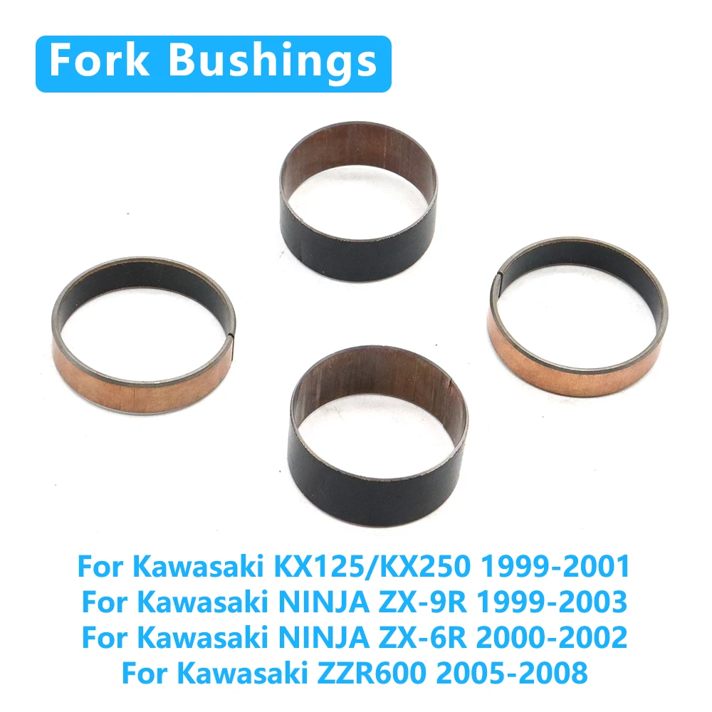 

For Kawasaki NINJA ZX9R ZX6R ZZR600 KX125 KX250 Motorcycle Fork Bushing External Guide Rails Up Down Front Shock Repair Parts