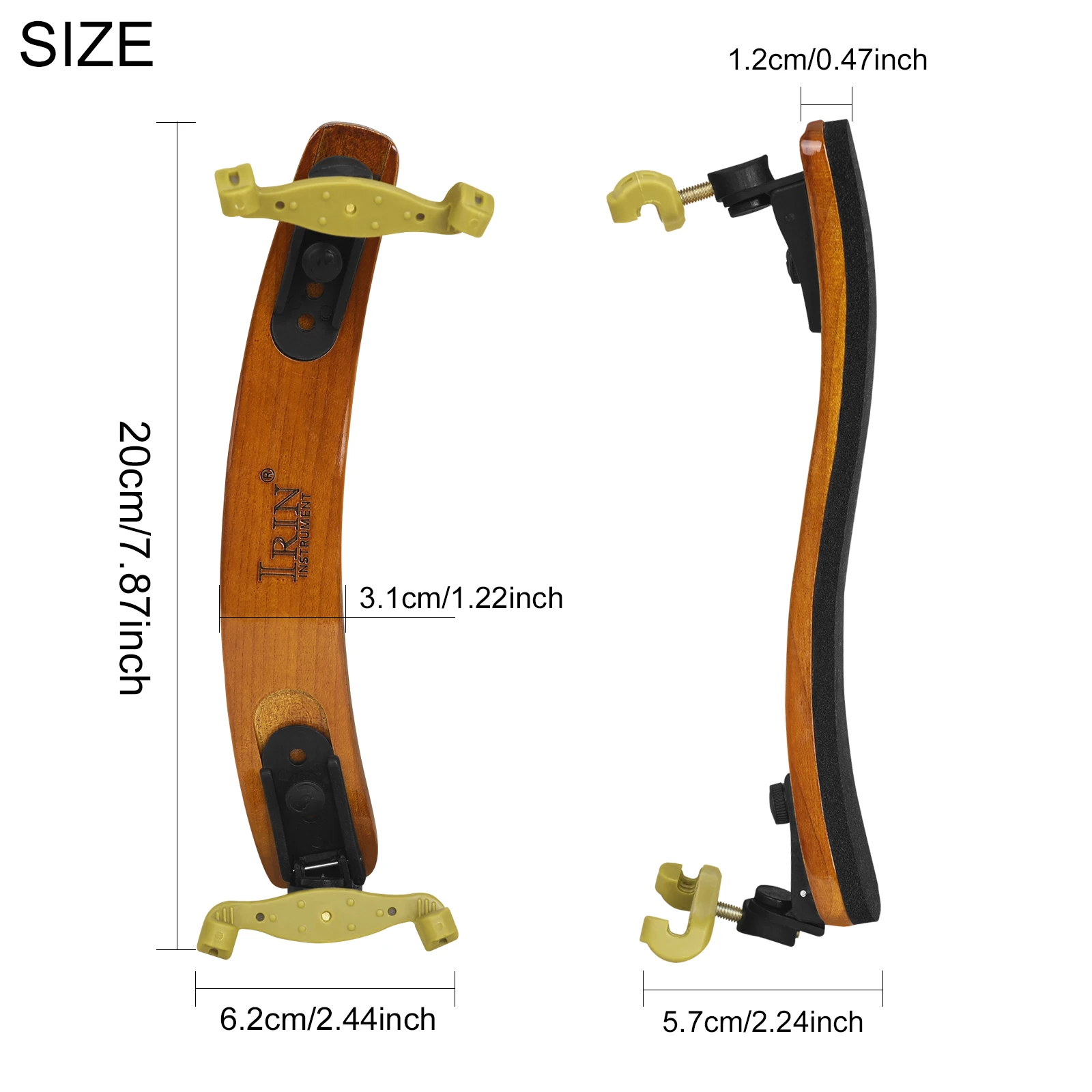 IRIN Violin Shoulder Rest Fiddle Shoulder Pad 3/4 4/4 Violin Padded Rest Accessories Parts for Beginner Player Rehearsal