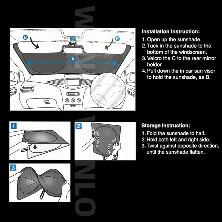 Für Ford RANGER P703 2023 2024 2025 2026 Magnetischer Auto-Sonnenschutz Frontscheiben-Vorhang Hinteres Seitenfenster Netz-Sonnenschutzblende – Detail 18