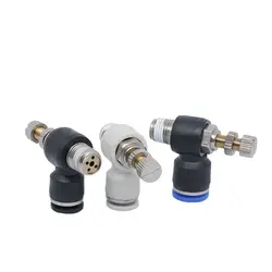 SL Pneumatic Quick Connector SL4-M3 SL4-M5 SL4-M6 SL6-M3 SL6-M5 SL6-M6 SL8-M5 Air Pipe Pressure Regulating Throttle Valve Micro