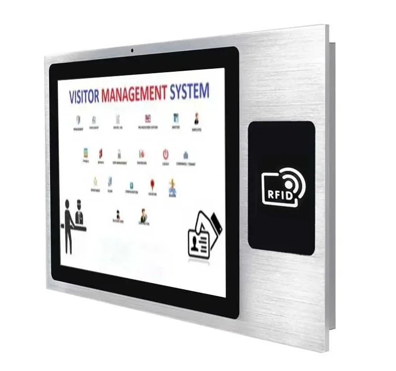 

Android Tablet Pc 17 Inch with Capacitive Touch/webcam/RFID Reader for Visitor Management System