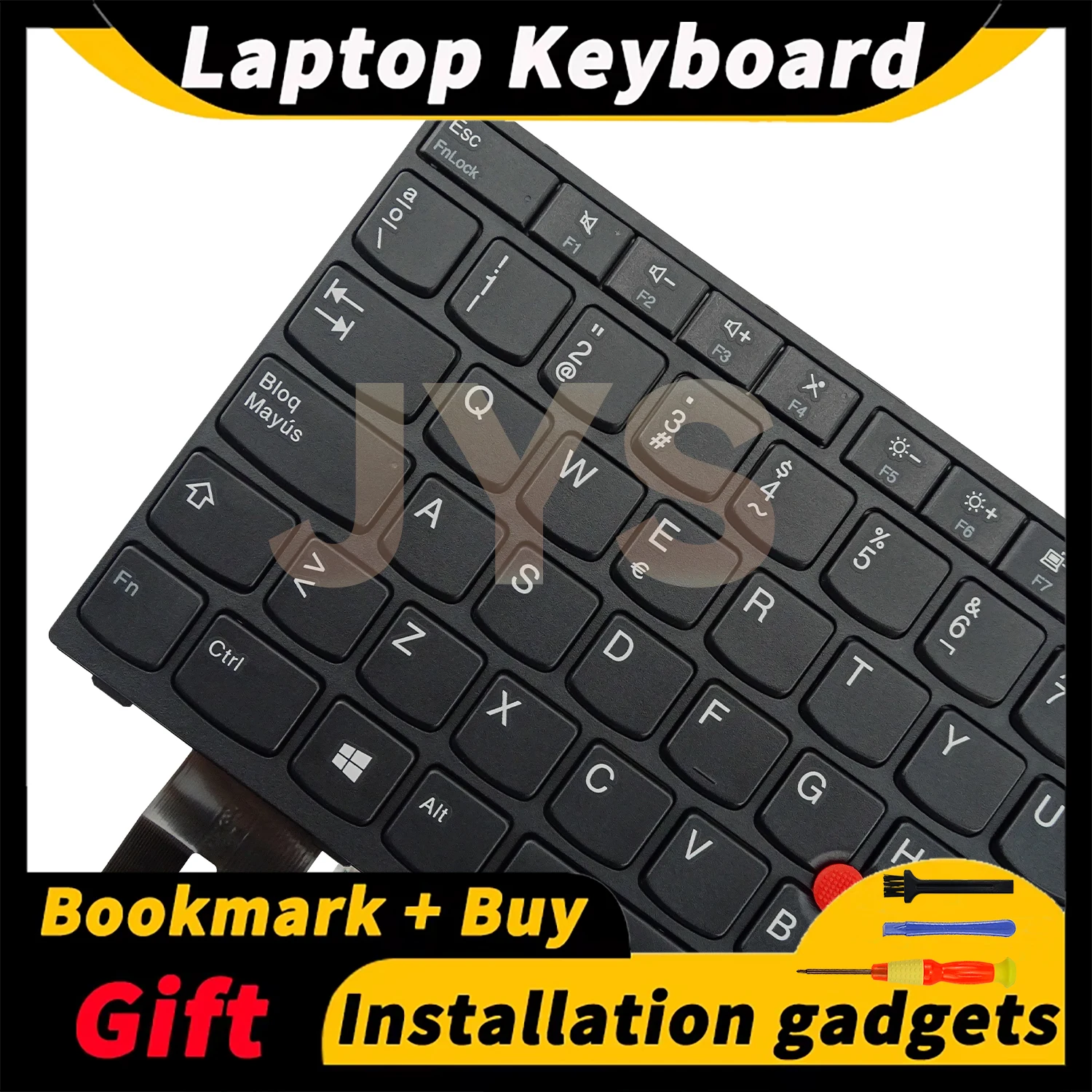 

Suitable for Lenovo ThinkPad L490 L380 R480 T480S T490 laptop replacement keyboard with Spanish layout keyboards