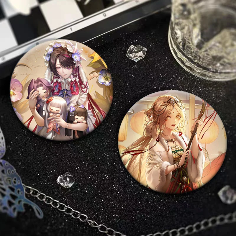 Game Path To Nowhere Anime Brooches Luvia Ray,RouLecca,Eirene Badge Backpack Accessorie Exquisite Cartoon Lapel Pin Jewelry Gift