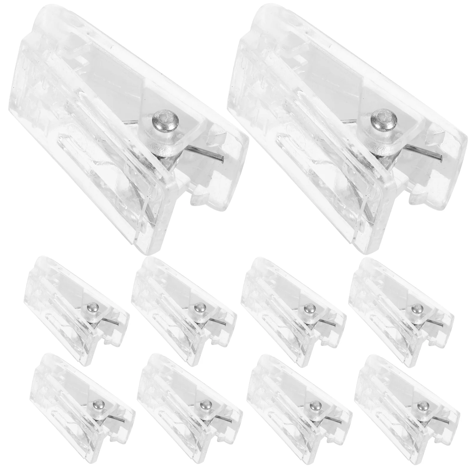 

10 Pcs Badge Holder Id Holders Clip Single Sided Cards Steel Extra Large Binder Clips for Nurse