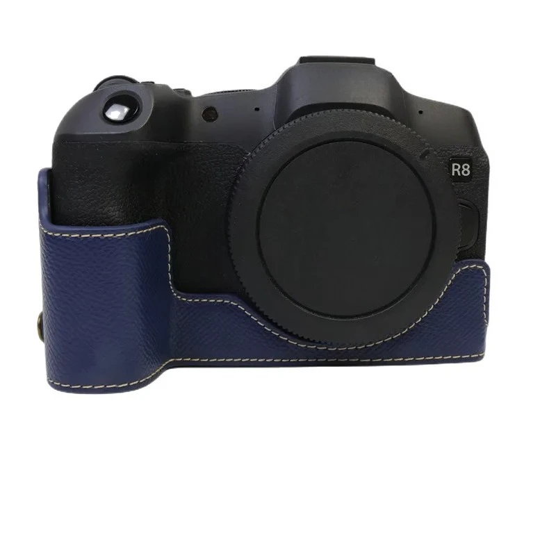 For Canon EOS R8 Anti-lost Hand Strap for EOS RP Accessories Half Bottom Case Camera PU Leather Base Mount Protective Cover - Image 6