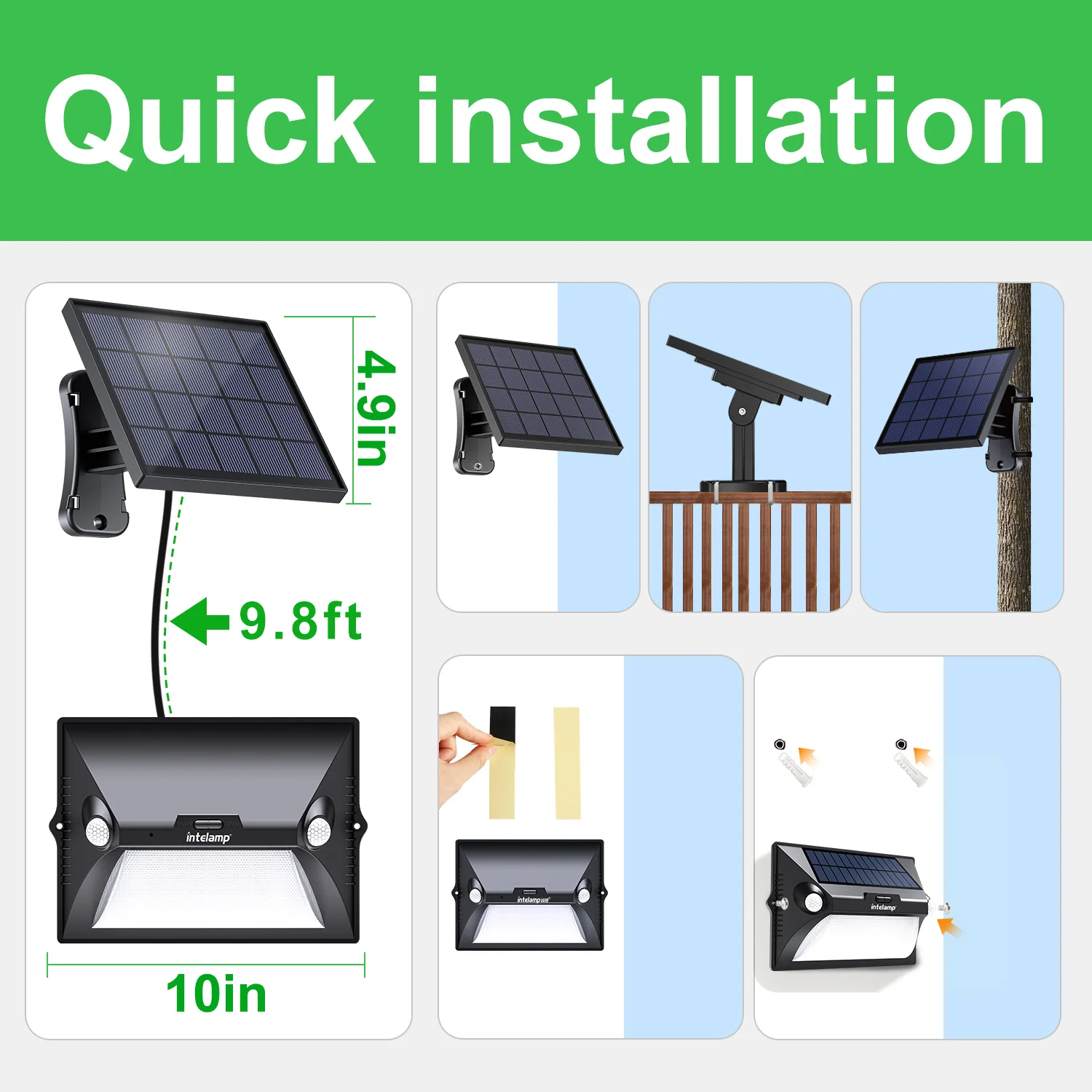 Рисунок 6 - Уличная настенная лампа на солнечной