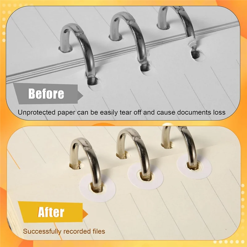 4000 قطعة من ملصقات تعزيز ثقب الثقب، ذاتية اللصق بقطر 1/4 بوصة، واقيات ثقب الورق ذات الأوراق السائبة