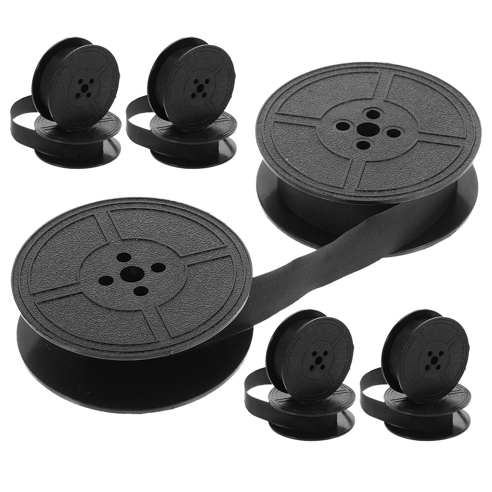 

5Pcs Typewriter Ink Ribbon Black Twin Spool Replacement Compatible for Vintage Manual Machines Wide Ribbon for Retro Typewriters