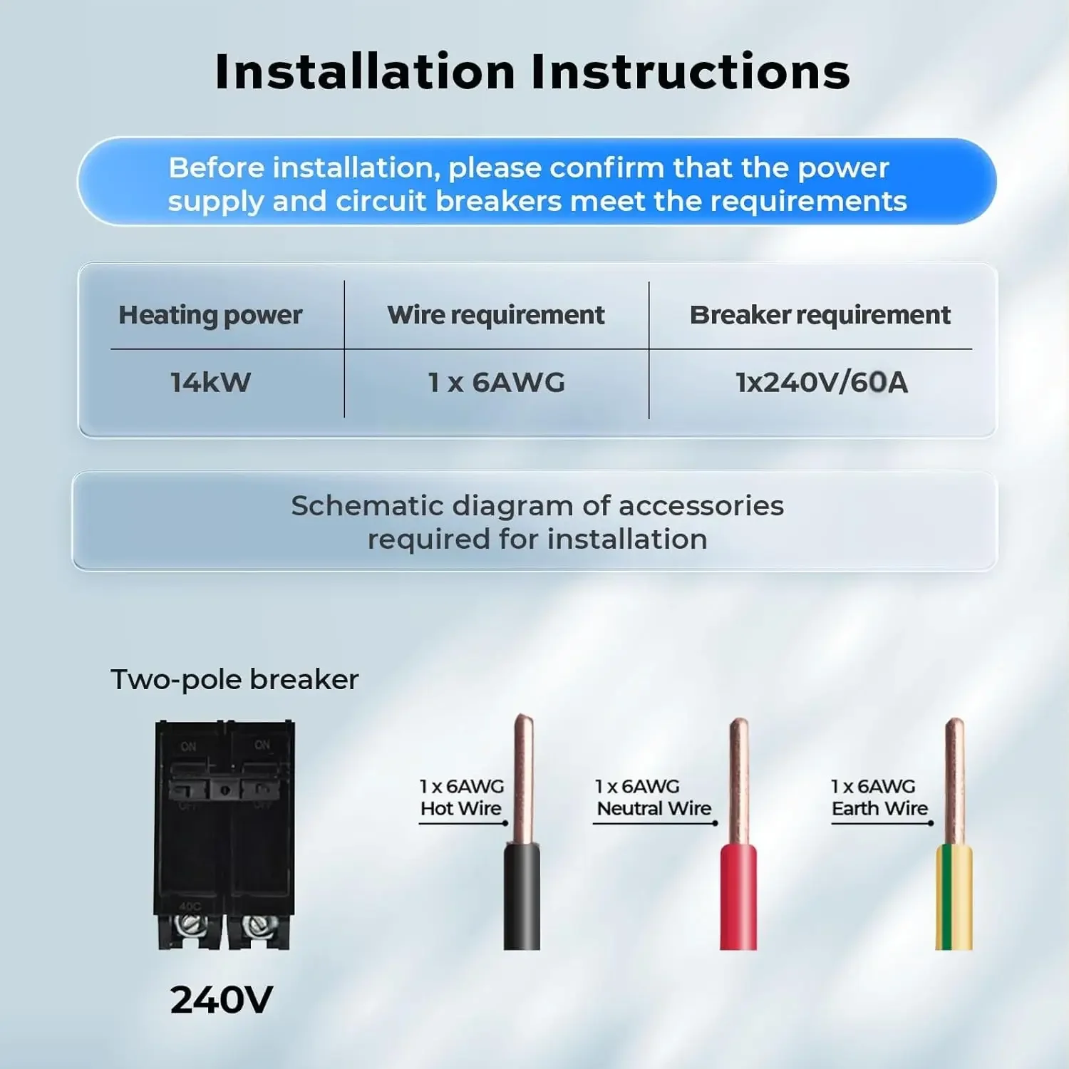 Calentador de agua sin tanque, calentador de agua instantáneo ORBEK 14KW 240V bajo demanda, agua caliente sin fin para uso doméstico residencial, con LED Digi