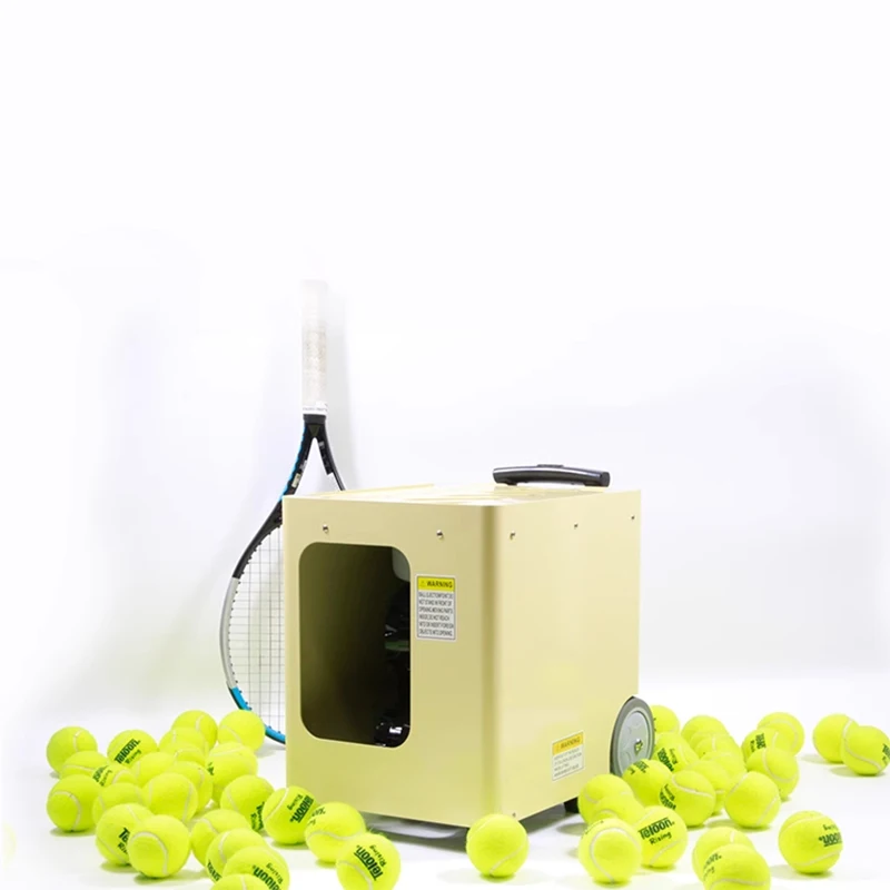 JT-M6 Tennis Intelligent Automatic Ball Serve Machine Tennis Training Device Small and Portable 80-100pcs