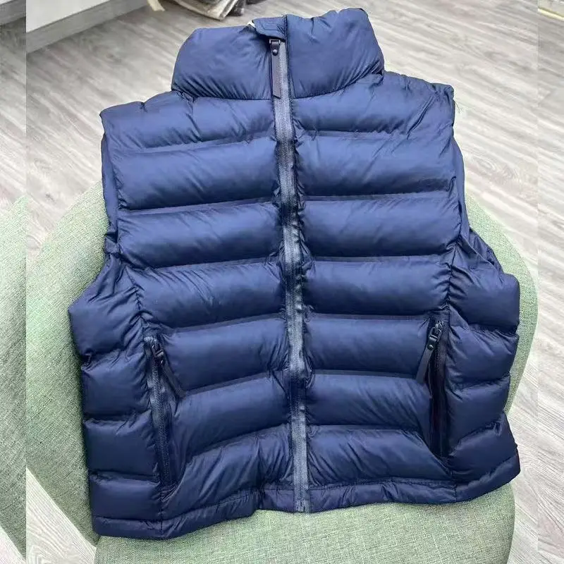 

2025 Women's Short Vest Jacket Autumn Winter New Stand collar Down cotton Waistcoat Jackets Female Casual Cotton Sleeveless Coat
