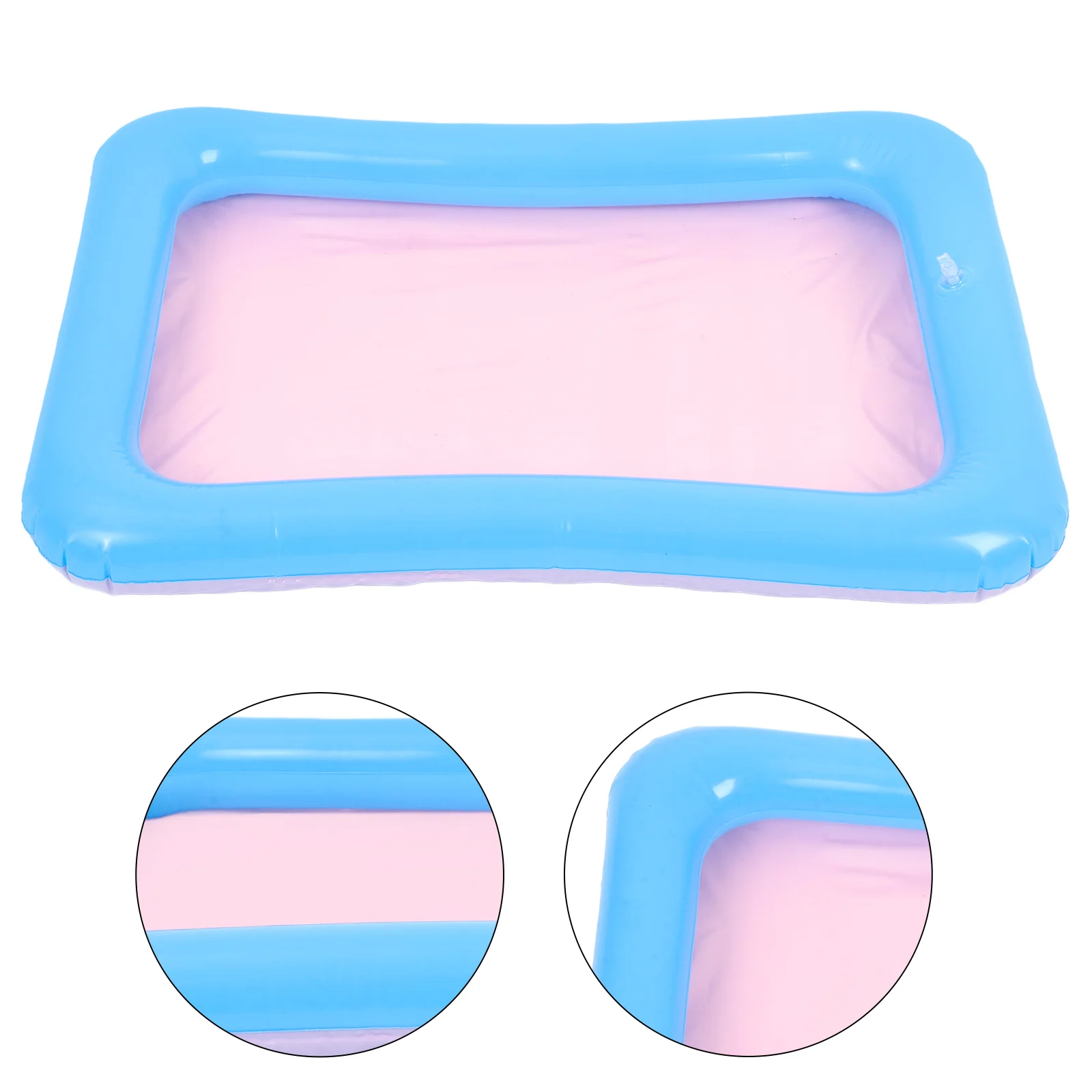 Inflatable Sand Tray Kids PVC Mini Fishing Pool Toy Multifunctional Foldable Quick Inflate Deflate Sandbox Children Playset