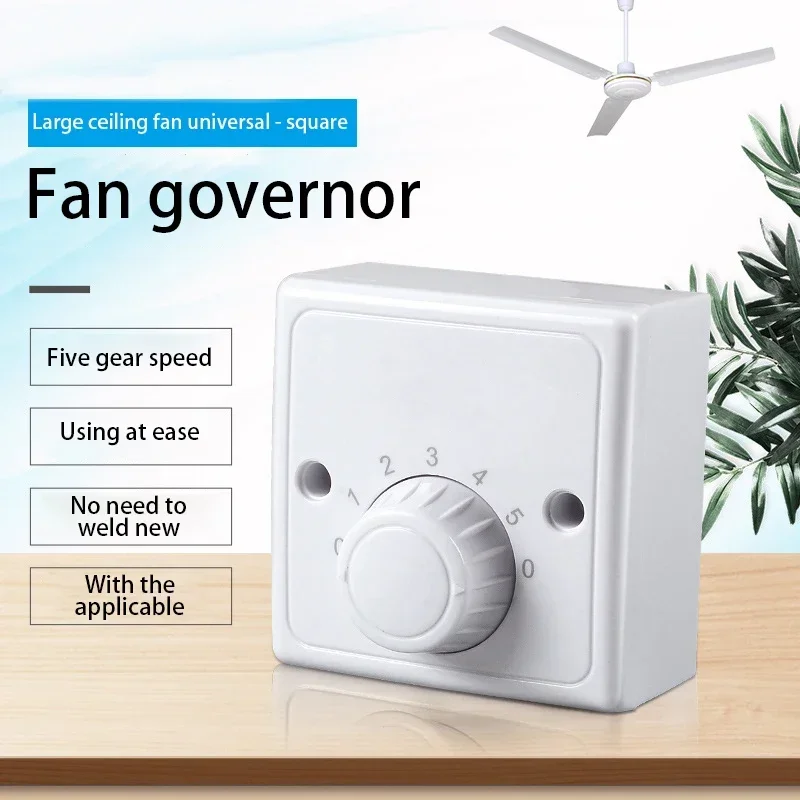 General  Open Mounted Ceiling Fan Governor  The Controller  Five Speed Control  Panel Switch  A Square Model Manual Parts