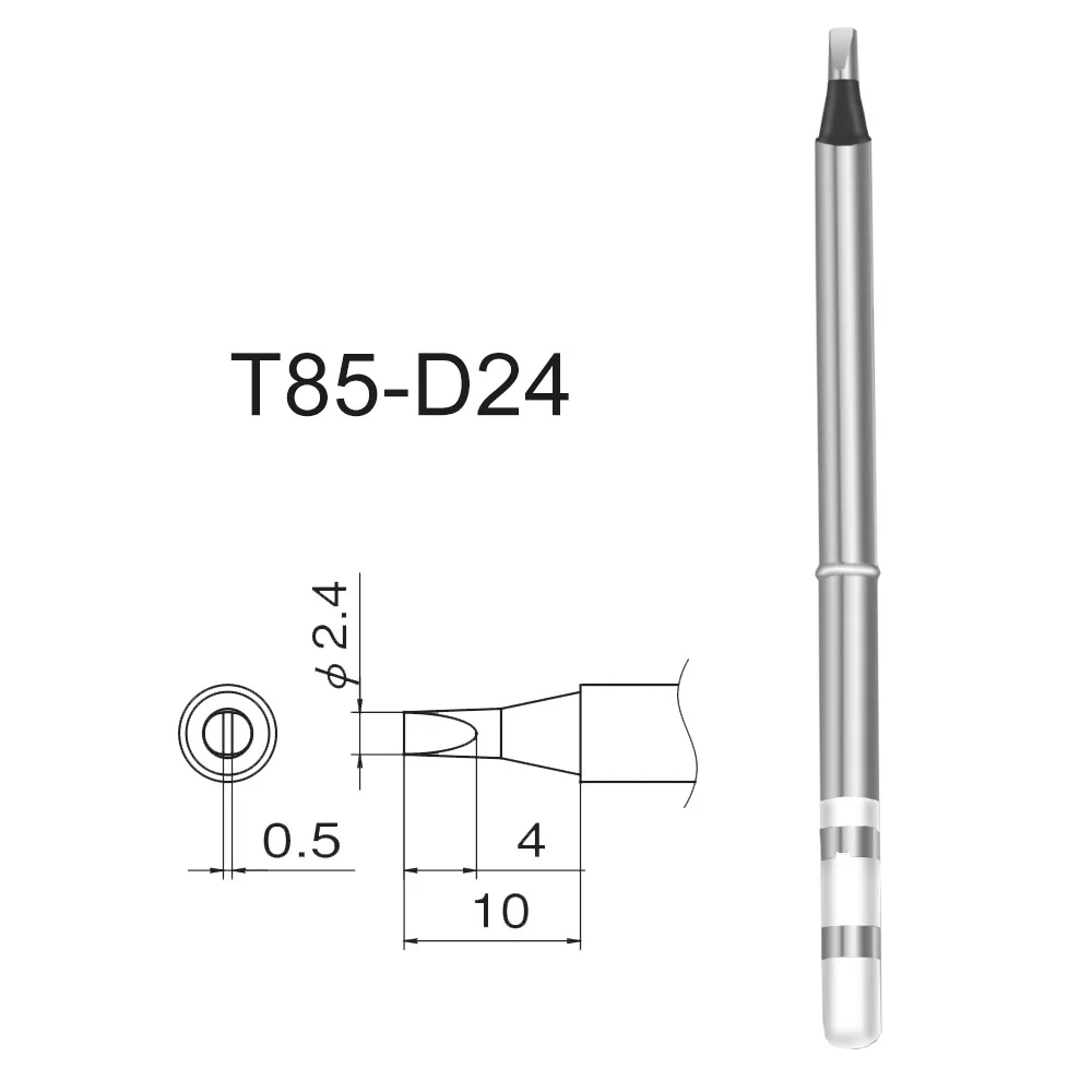 QUICKO T85 سبيكة لحام تلميح 1 قطعة T85-BC2 B2 ILS KR K65 BC3 نوع التدفئة الداخلية مجموعة محطة لحام خالية من الرصاص