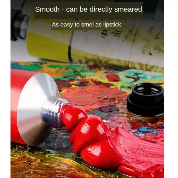 Canvas Oil Paint 50ml Tube High Pigment Art Material Painting Drawing Supplies for Artists Children