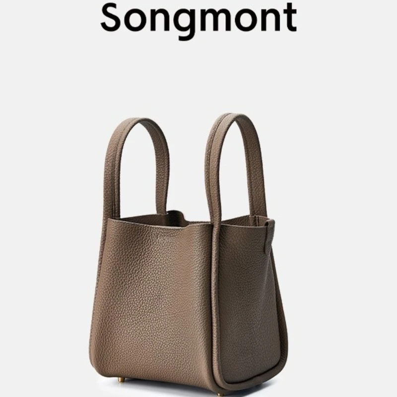 حقيبة سونمونت، سلة خضار، جلد البقر المتوسط الحجم، حقيبة يد ذات سعة كبيرة، حقيبة دلو، كروس #4
