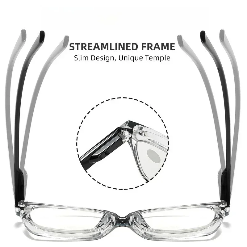 نظارات قراءة فوتوكروميك عالية الوضوح مضادة للضوء الأزرق للرجال في الهواء الطلق مضادة للأشعة فوق البنفسجية لحماية العين من 0 إلى +4.0