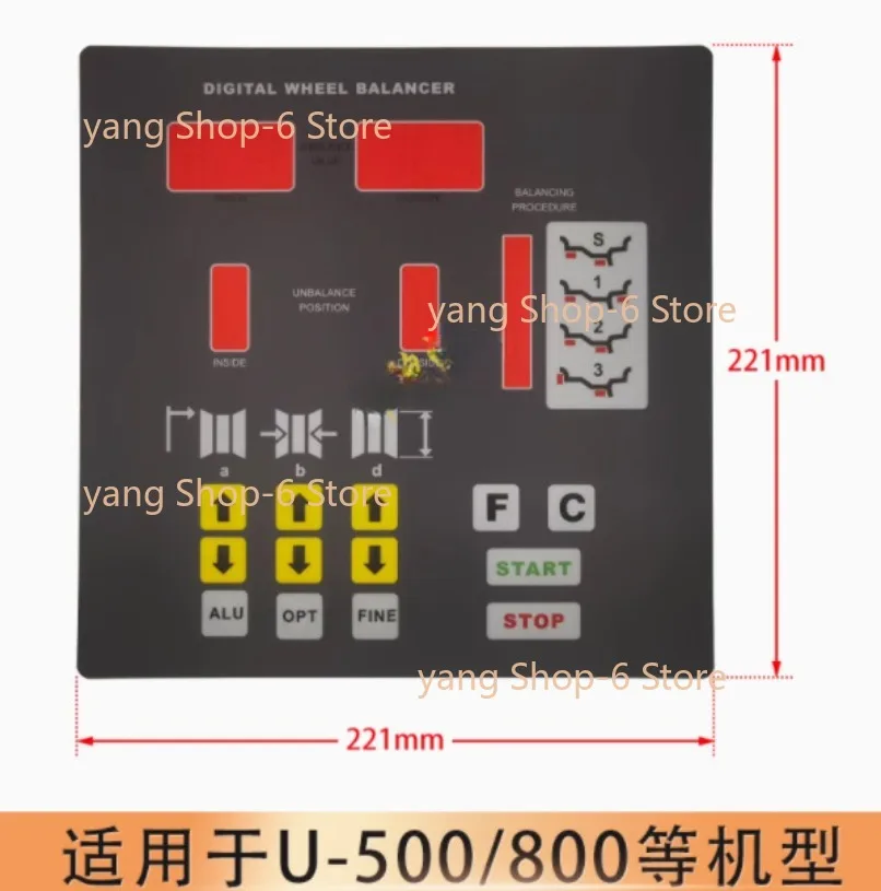 1PC Balancing Machine Accessories Button Board Control Panel For Unite U500