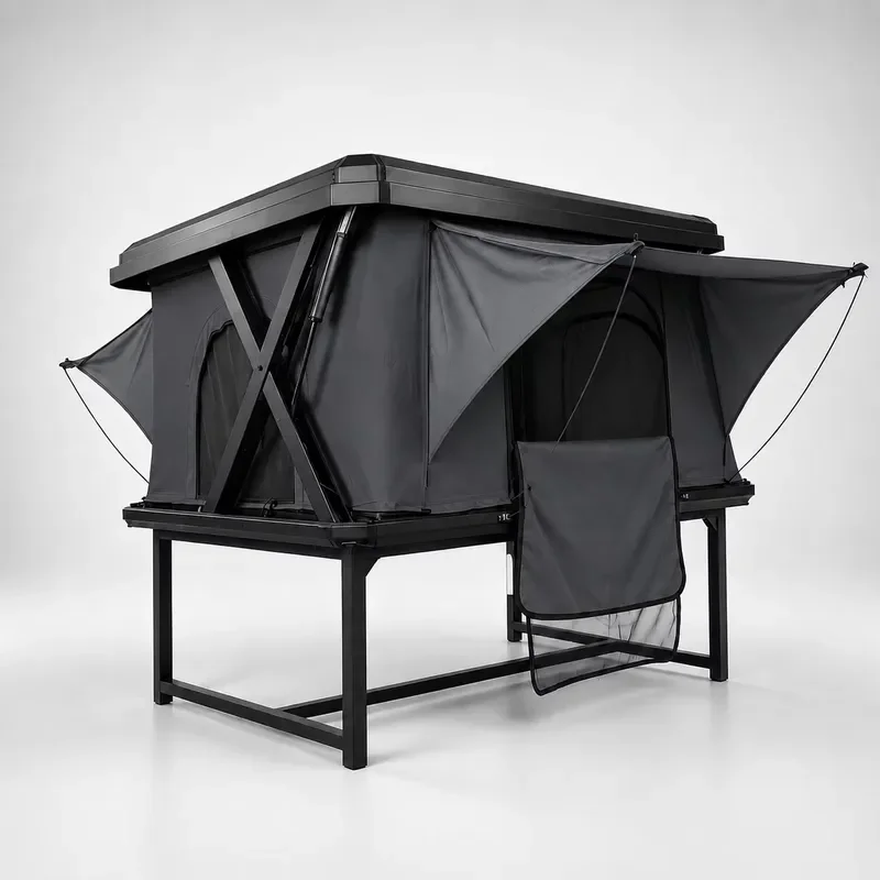 Factory Directly Supply Luggage Racks Aluminium Hard Shell Car Roof Top Tent Sale Waterproof Hard Top Roof Tent