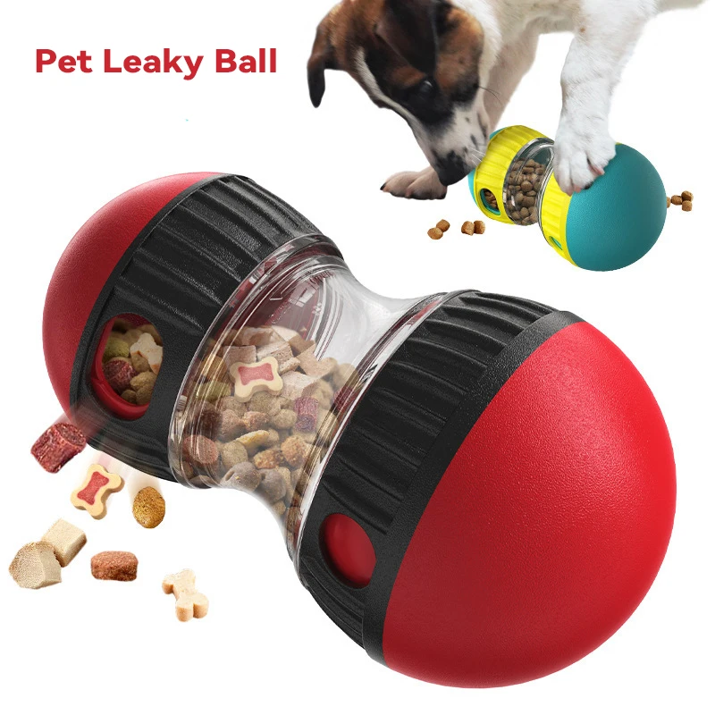 

Dog Toys Increase Intelligence Elliptical Track Rolling Ball Leaky Food Develop Good Habits Sturdy Durable Interactive Pet Toys-