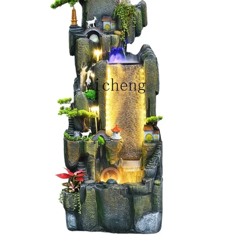 

Mountain Water Fountain Water Wheel Fortune Landscape Balcony Fish Pond Humidification Fog Opening-up Ornaments