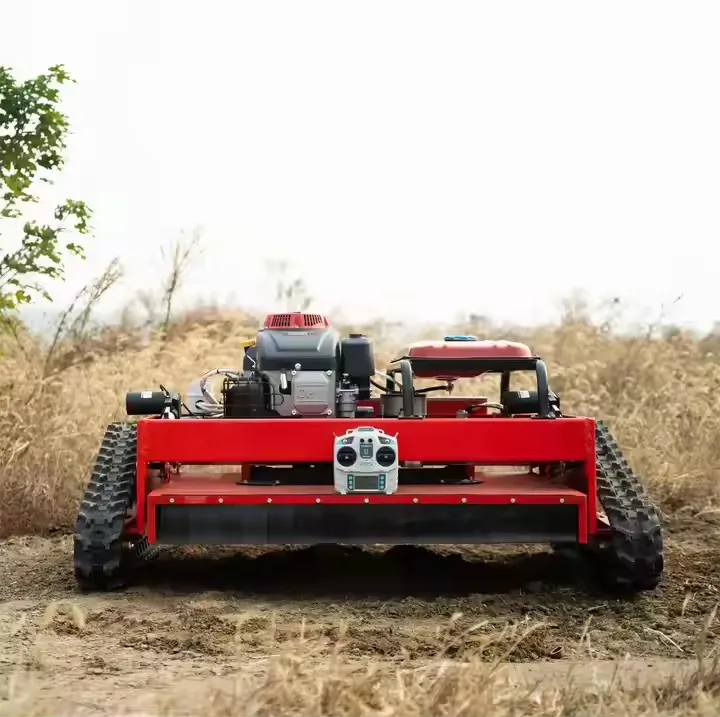 

2024 New DZR Practical Crawler Remote Control Lawn Mower Orchard Farm Photovoltaic Garden Remote Control Weeder