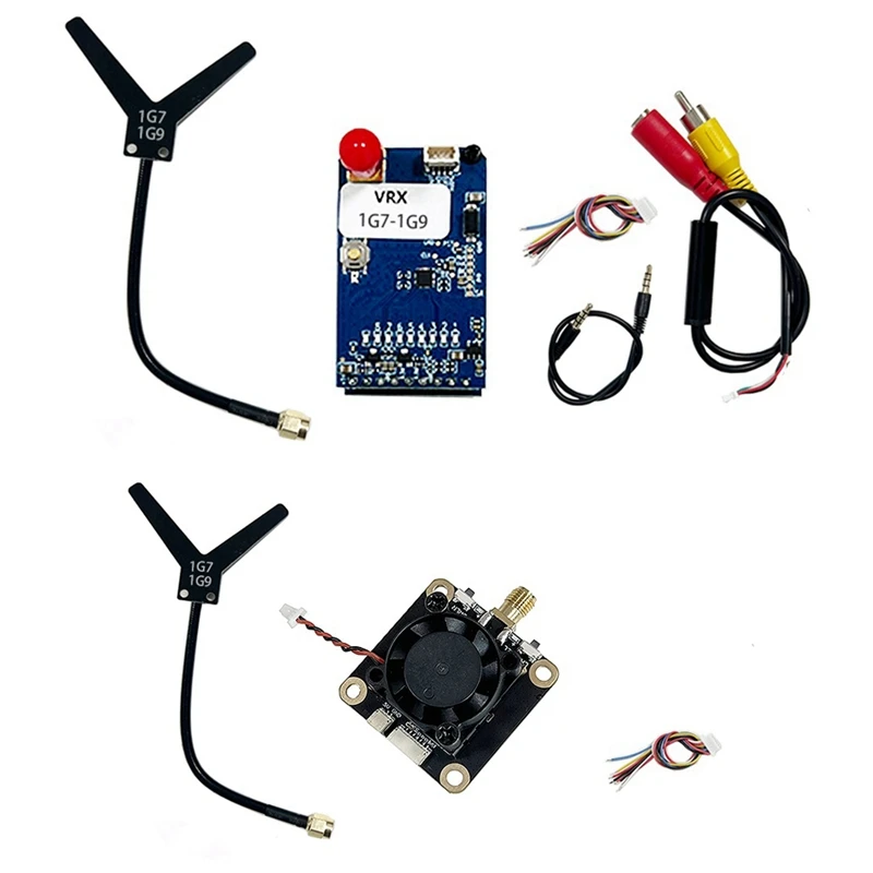 1.7G-1.9G 1.6W FPV VTX VRX 8CH FPV Video Transmitter Receiver Module PAL/NTSC For Fatshark Skyzone FPV Goggles