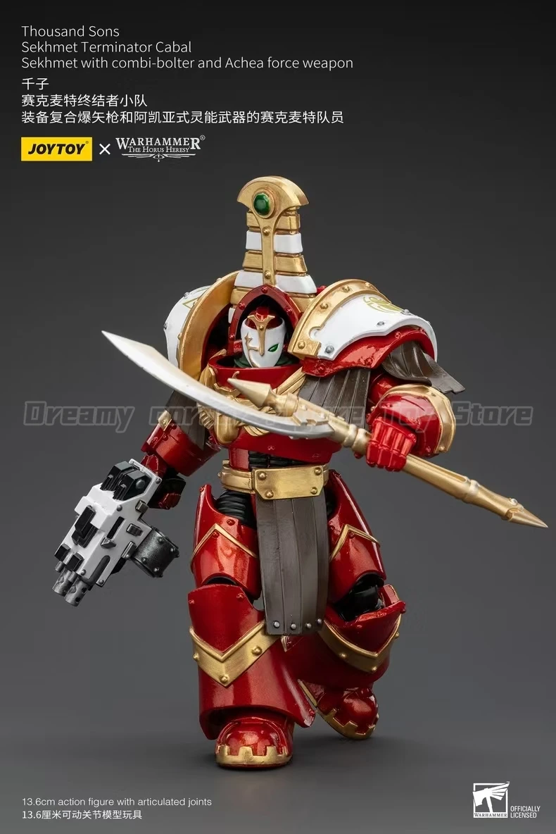 

【In Stock】JOYTOY 40K Thousand Sons Sekhmet with Combi-bolter and Achea Force 1/18 Action Figures Model Toys