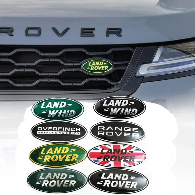 

1Pc Alloy Car Stickers Badge Accessories For Land Rover Range Rover Freelander Discovery Defender Evoque OVERFINCH SVR SV Velar