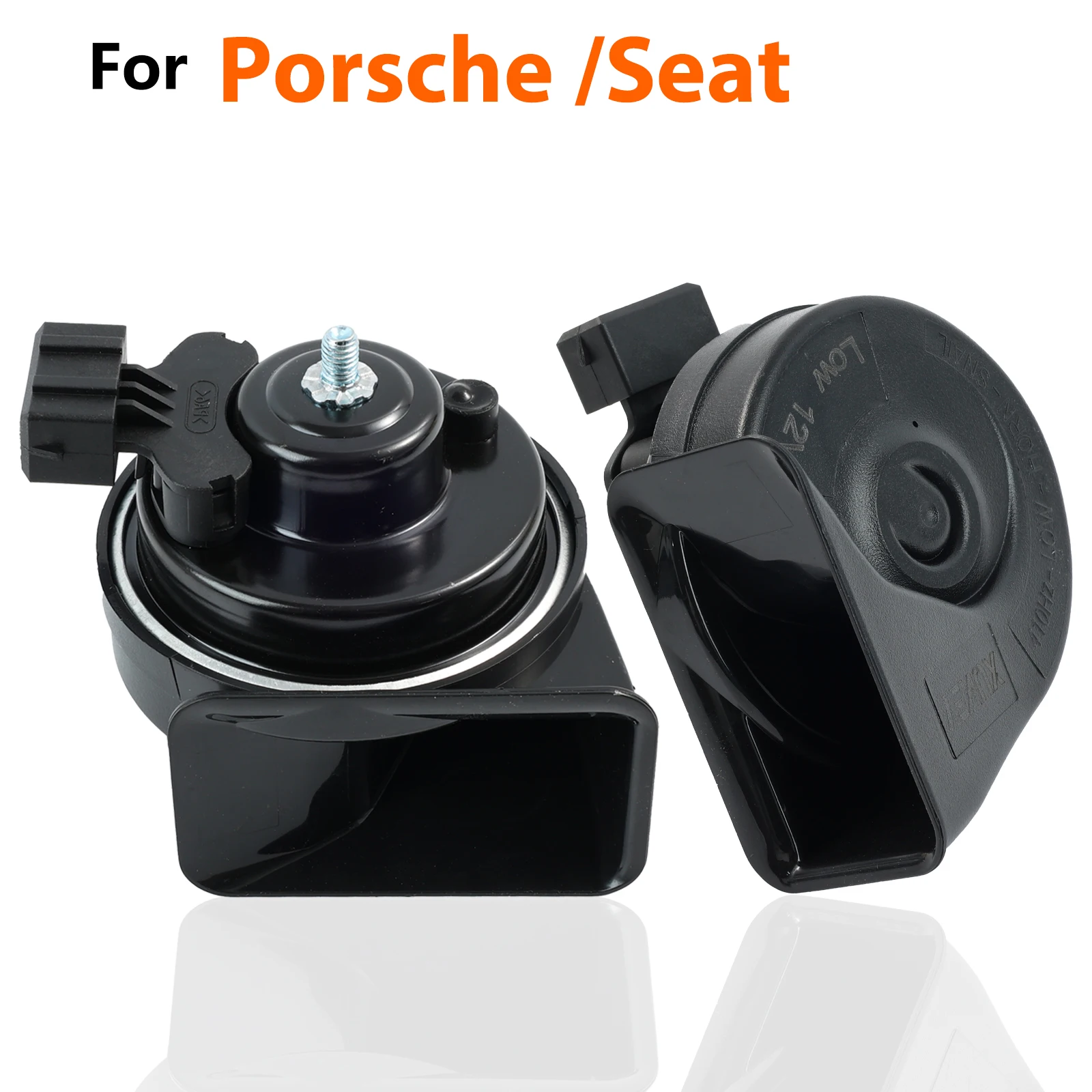 

Pair of 12V 120db Twin Tone Snail Horn For Porsche 911 968 859 Seat Ibiza 6K Cordoba 6K Toledo Arosa Alhambra 7M Cordoba