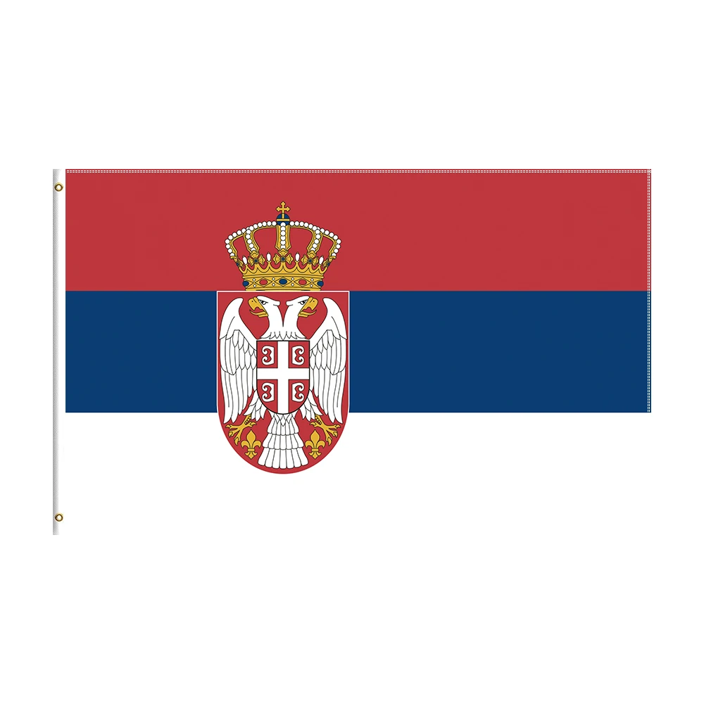 5x8 Ft Serbia SRB Flag Outdoor Banner for Decor Cheering