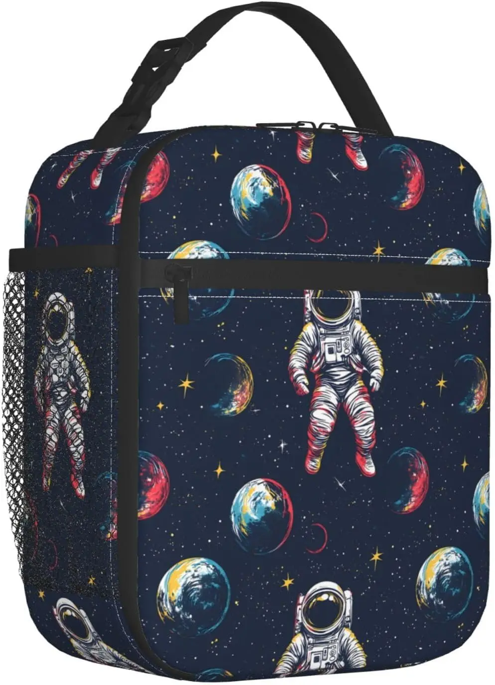 حقيبة غداء قابلة لإعادة الاستخدام للمدرسة والمكتب والنزهة والعمل والسفر وصندوق غداء على شكل رائد الفضاء