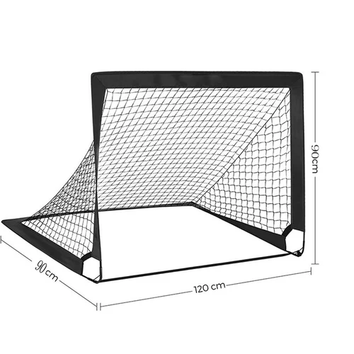Imagen 2 del producto Juego de porterías de fútbol para patio trasero, 2 uds., red de fútbol de entrenamiento portátil, marco de puerta de partido de fútbol para niños en interiores y exteriores