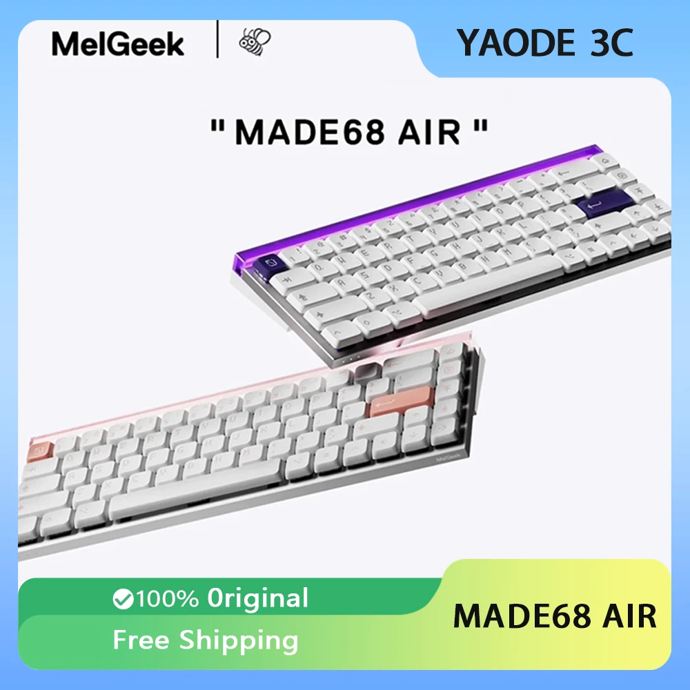 MelGeek MADE68 AIR Magnetic Switch Keyboard TCC MINI KING Switch Customized Keyboard Esports Office Gaming Keyboard Gift