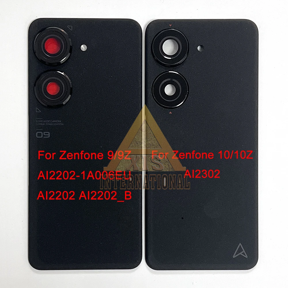 5.9''Grade AAA For Asus Zenfone 10 Battery Cover Camera Frame Lens Housing Sticker For Asus Zenfone 9Z Back Case With Glass Lens