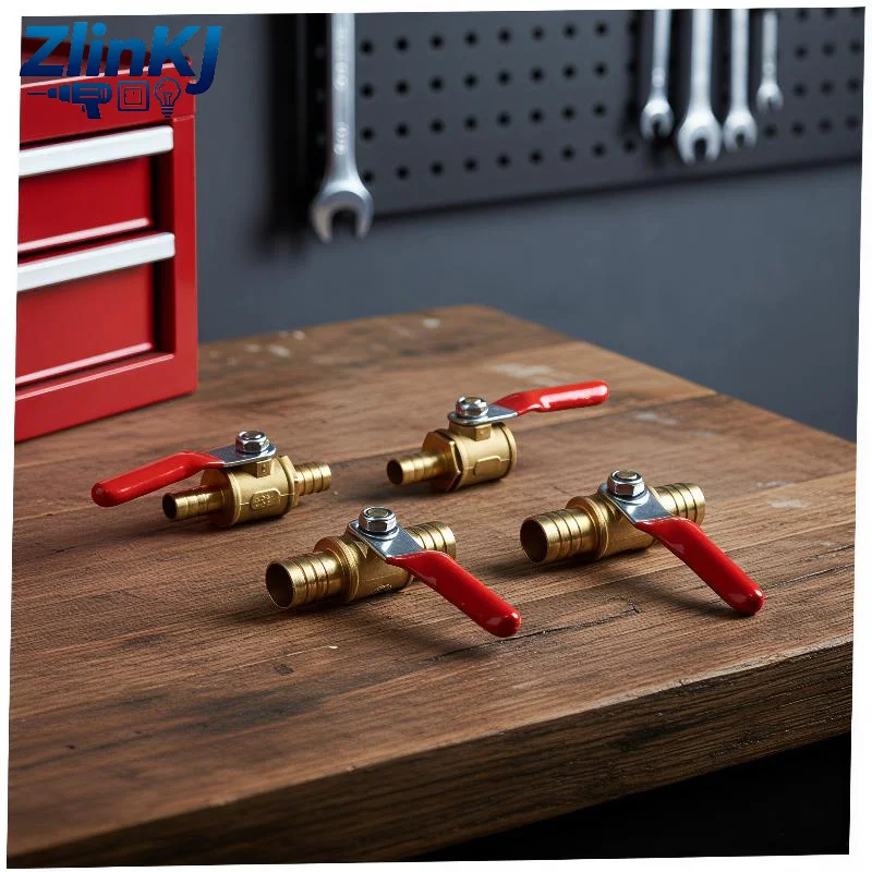 6-12mm Hose Barb Shutoff Ball Valve 1Pcs Inline Universal for Water Oil Air Gas Fuel Line Construction Site Use